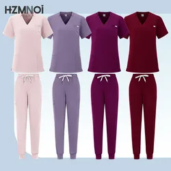 Venta al por mayor, uniforme médico para quirófano, conjunto de gomas de trabajo para Hospital, suministros médicos, traje de cirugía Dental para enfermera, ropa de trabajo