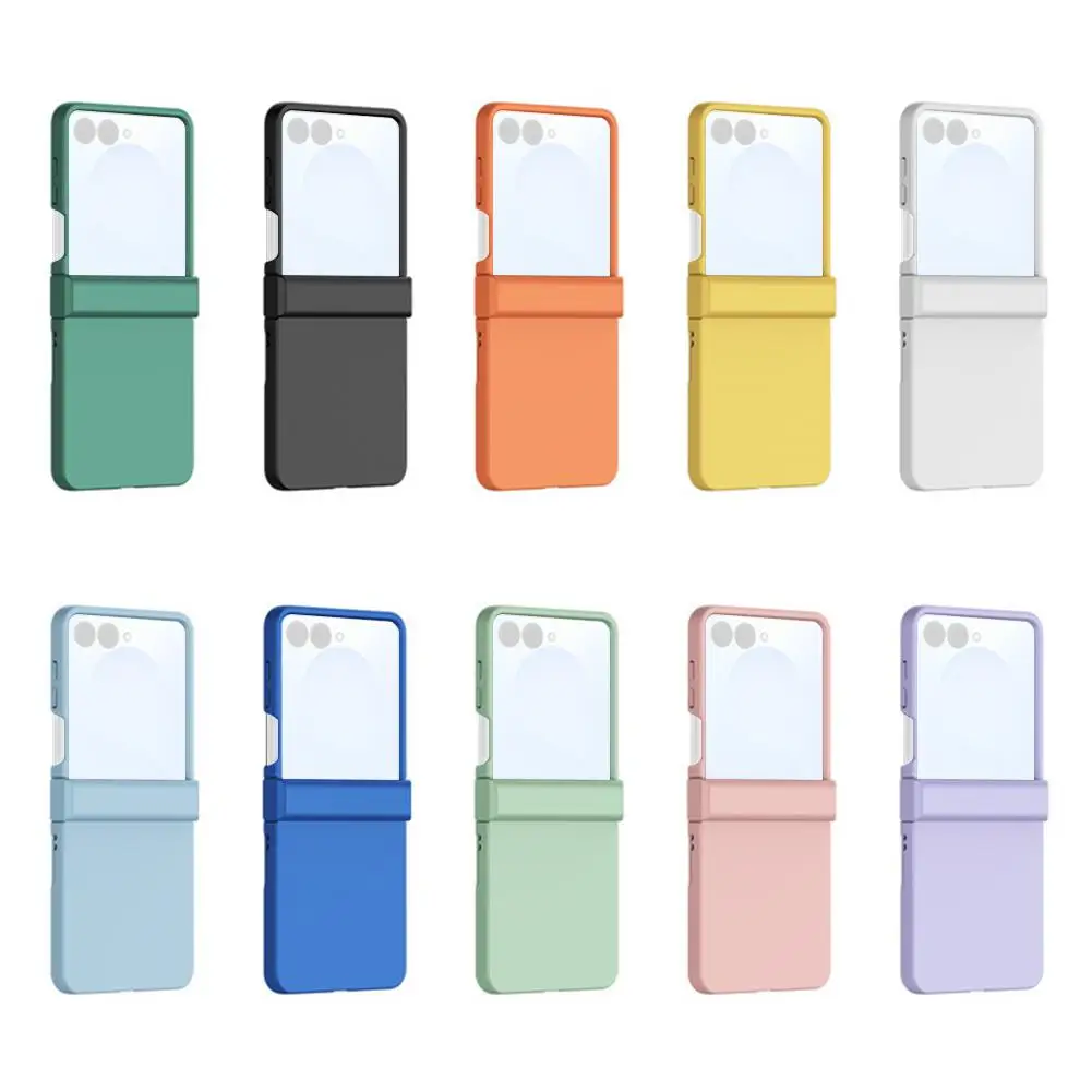 Для Samsung Z Flip 7, защитный чехол с петлями, роскошный тонкий матовый противоударный сенсорный чехол для Samsung Galaxy Z Flip 7 6 5 4 T0E3