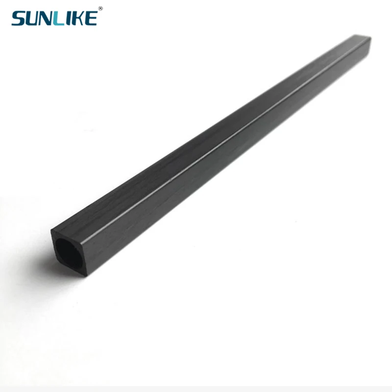 8Pcs/Lot 500MM Long Carbon Fiber Square Tube OD 2 2.5 3 4 5 6 8mm Outer Square Inner Circle Hollow Kite Model Carbon Tube