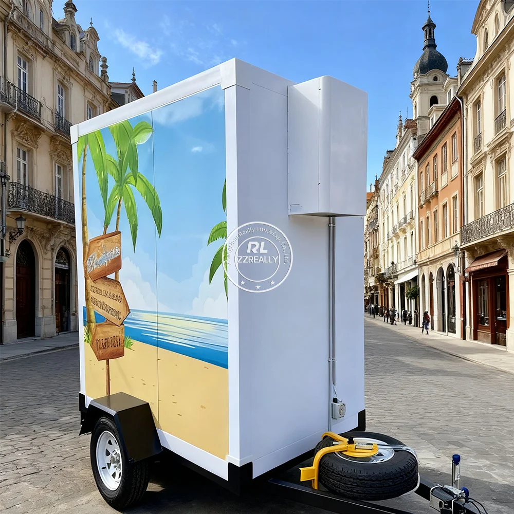 

2025 Deep Freezer Trailer Chest Refrigerator Truck Horizontal Ice Cream Island Freezer Trailer Fish Freezer Trailer Chest Style
