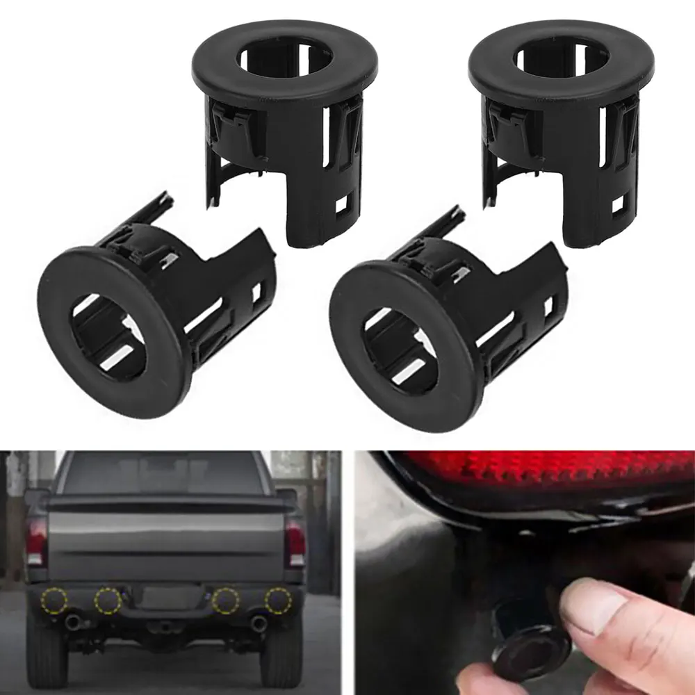 4pcs Reverse Parking Sensor Holder Support Bracket PDC Sensor Cover For Dodge Ram 1500 2014 2015 2016 2017 2018 5LS52TZZAA