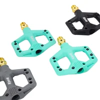 Pedales de bicicleta Kwok con 3 rodamientos, pedales ultraligeros de nailon para bicicleta de montaña y carretera, rodamiento de sellado, pedales antideslizantes ligeros para bicicleta, plataforma de ciclismo