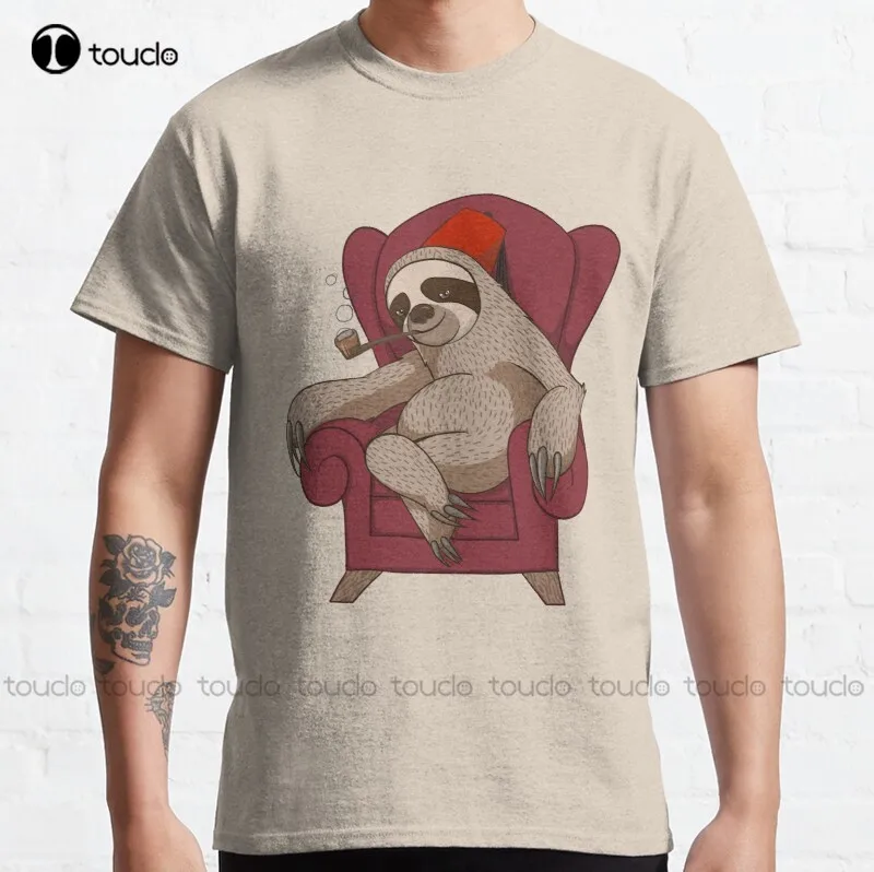 New Sophisticated Sloth Classic Sloth Cute Funny Sophisticated T-Shirt Cotton Tee Shirt S-3Xl Custom T Shirts Fashion Funny New