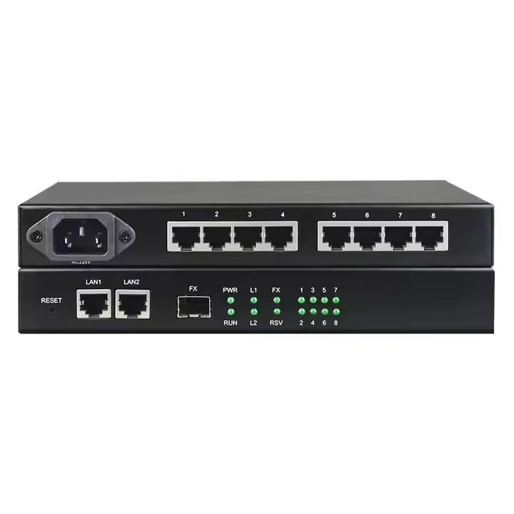 Conversor analógico para IP FXOFXS de 4 canais LAN de 2 canais
