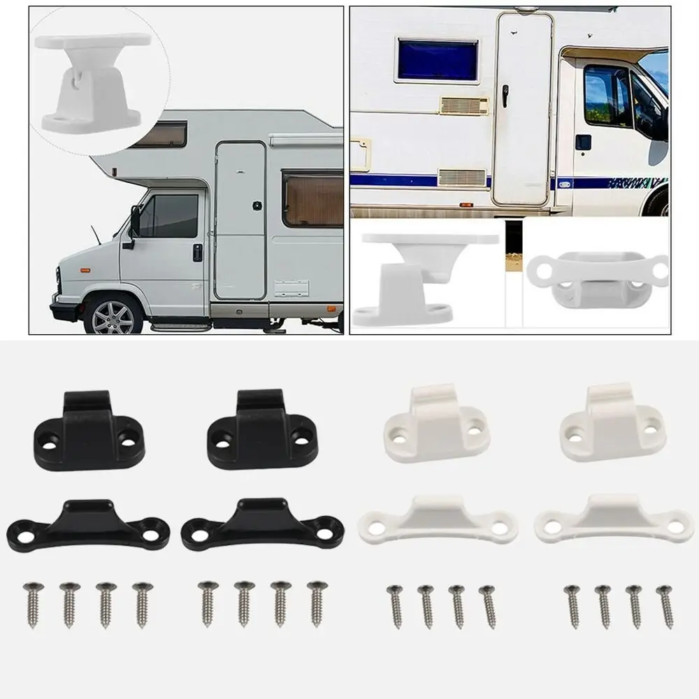 

Наружная дверь, сверхмощный комплект дверных фиксаторов для автофургонов, нейлоновый Т-образный дверной стопор, белый пластиковый противоскользящий дверной держатель для дома на колесах