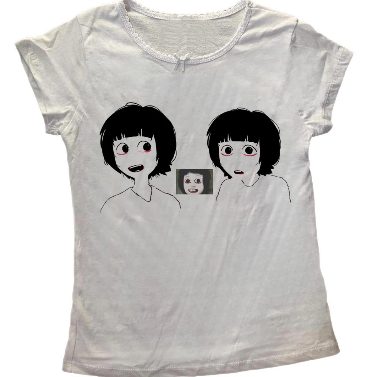 Y2K Aesthetic Surprised Meme Dog Portrait Print Women Long Sleeve Tee Funny Cute Slim Casual Ladies T Shirt