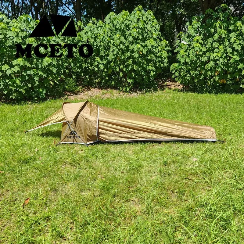 MCETO Hidden Cloud Patented Outdoor Ultra Light Rainproof Mountaineering Camping Single Small Sleeping Bag Tent