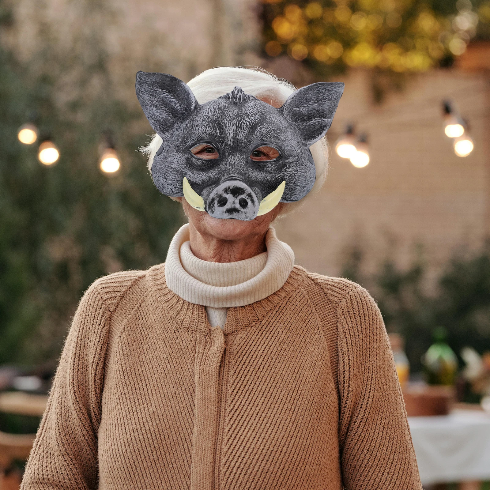 イノシシハロウィンコスチュームアクセサリー怖い動物仮面舞踏会 Pu 素材面白いカーニバルフェスティバル屋外パーティーマスク