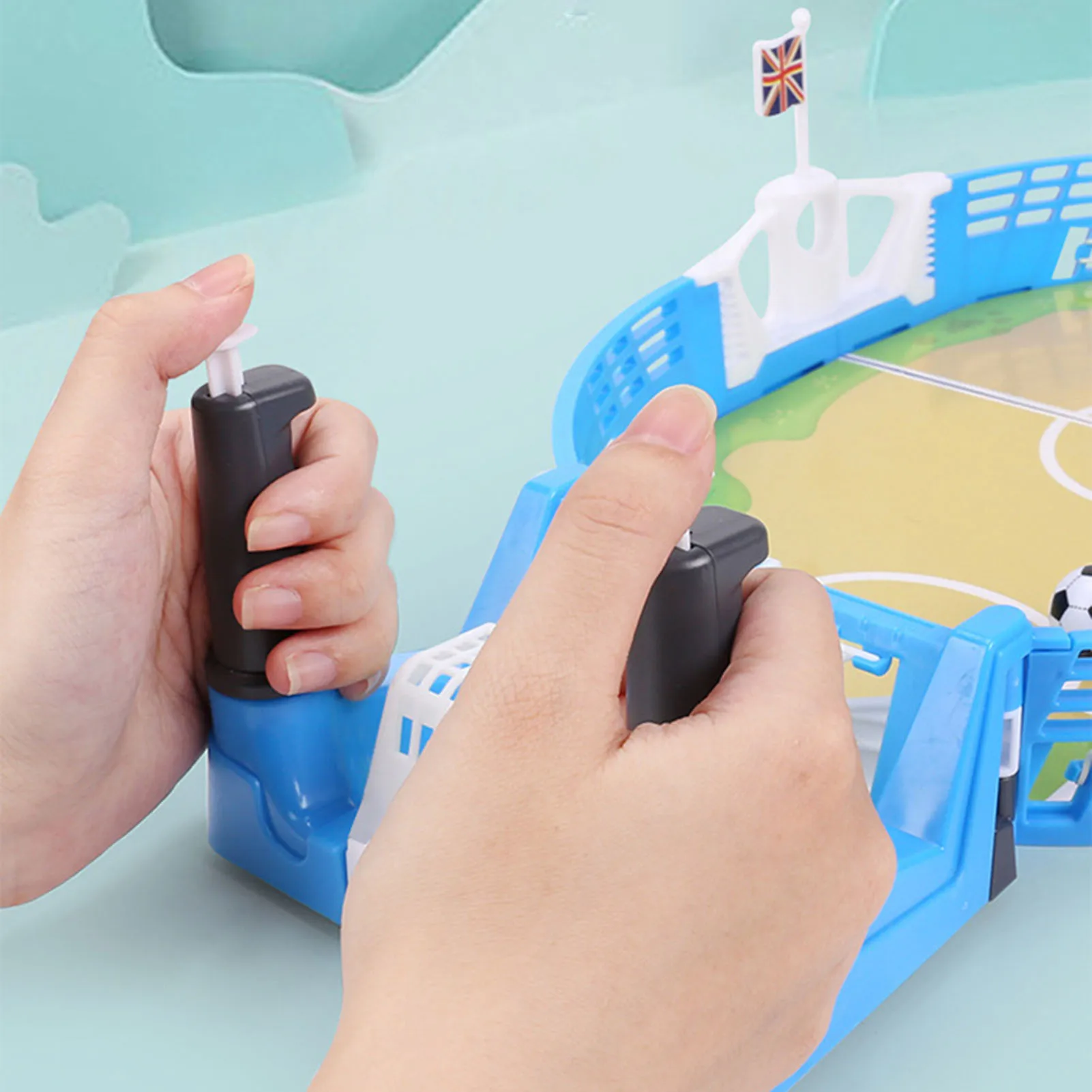 Mini campo de futebol de mesa com bola brinquedos educativos para crianças brinquedo de jogo doméstico