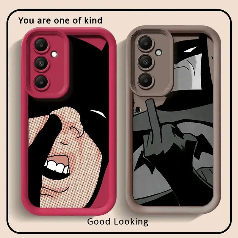 Dark Knight B-Bat-man Phone Case for Samsung Galaxy A32 A53 A13 A23 A14 A52 A24 A73 A54 A25 A11 A33 A22 A15 A35 A12 Luxury Cover