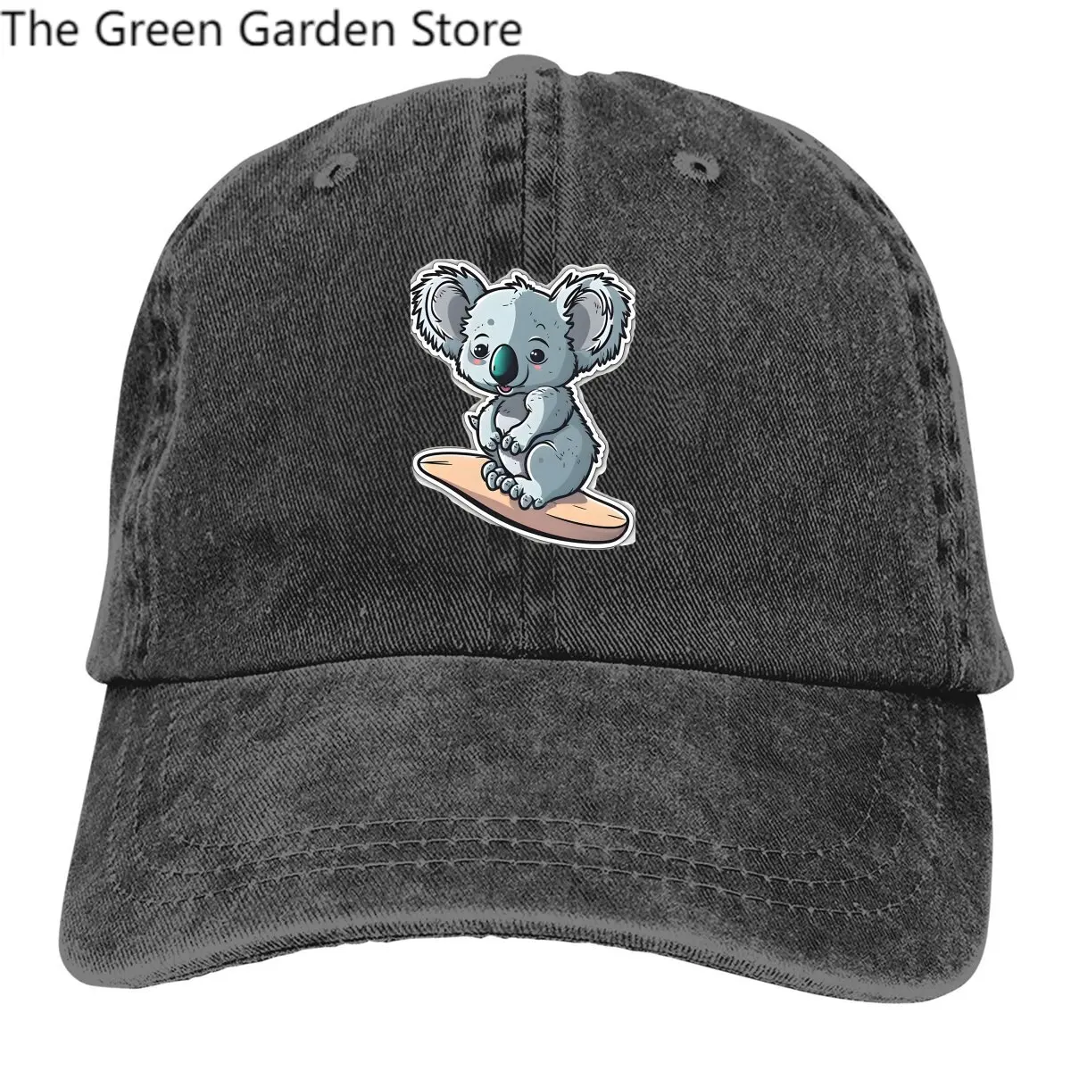 

Surfin Kawaii Sticker Baseball Caps Peaked Cap Australian Koala Sun Shade Hats for Men Women