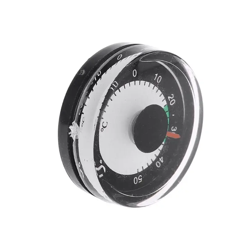 27 mm Mini Mechanical Thermometer 1.1" Dial Thermometer -20~50℃ for Home