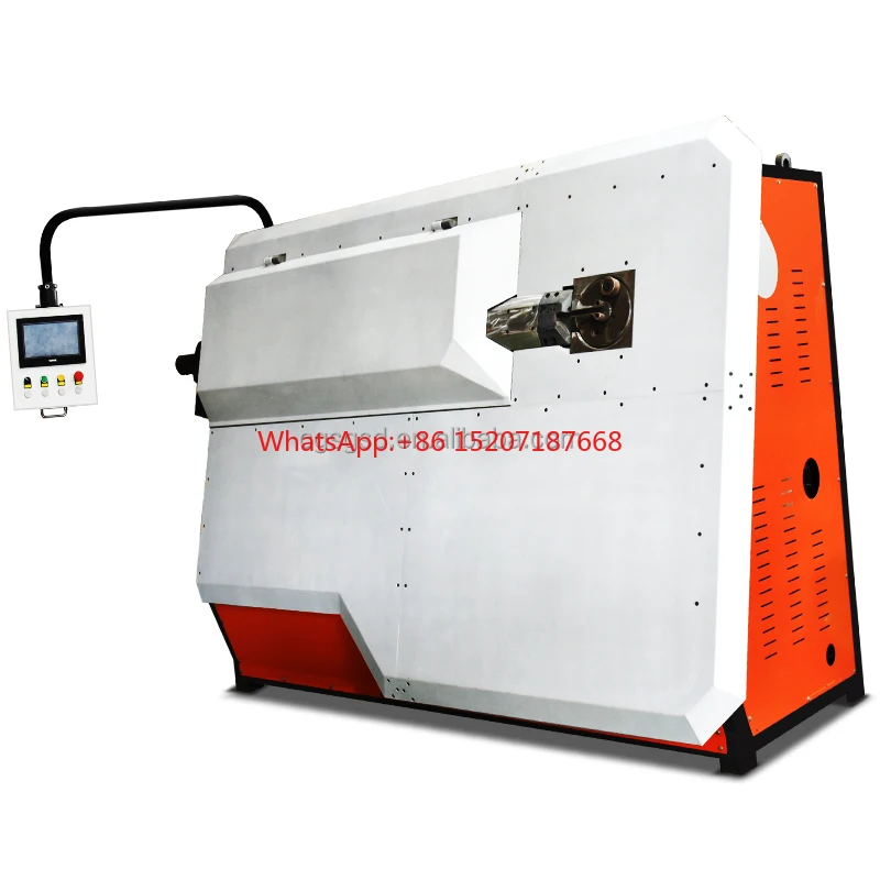 Fully Automatic CNC Steel Bar Bending Hoop Machine Carbon Steel Sleeve Bending Gear Motor Components Construction Industries