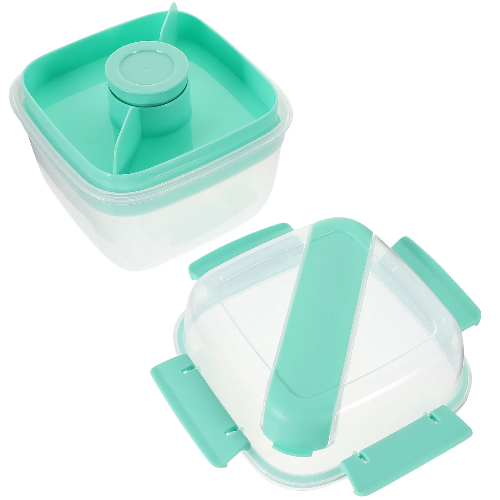 

Large Capacity White Big Size Fruit Salad Lunch Containers Portable Picnic Box Food Container For Office