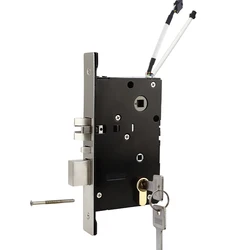 No. 3 Mortise eletrônico mudo curto do ANSI com motor para fechamentos do hotel