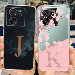 For Xiaomi 13T Pro Case Luxury Letters Back Cover 6.67'' Clear SIlicone Soft TPU Phone Case For Xiaomi 13T Pro Mi13T 13TPro Bags