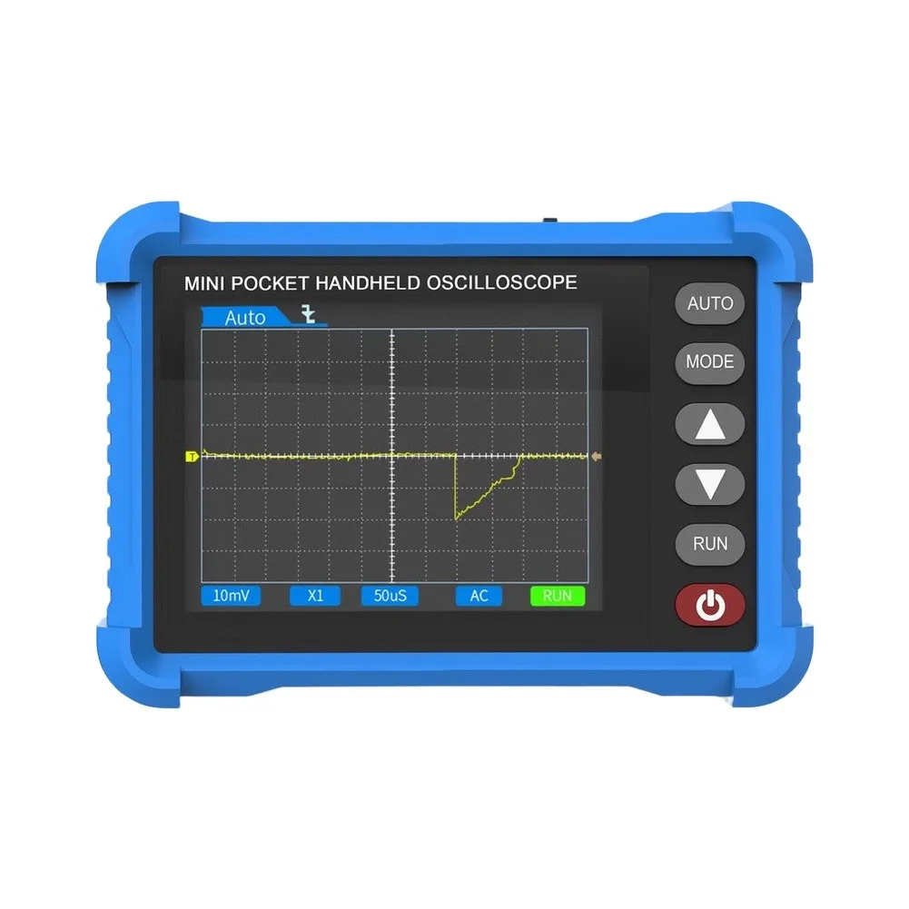 Digital Oscilloscope 250K 500K 2.8 Inch Screen 250kHz 500kHz Bandwidth AC/DC Coupling Time Base Progressive 1 2 5