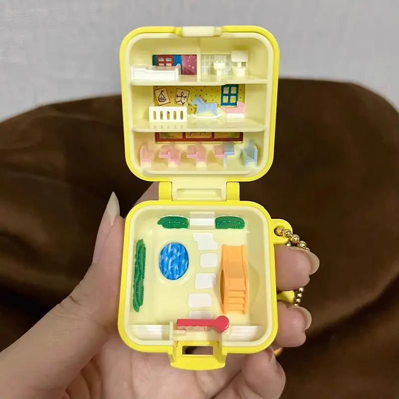 

Polly Treasure Box Twist Egg Charm Action Figure Model Cute Pendent Decoratoion Collection Toy Girl Gift