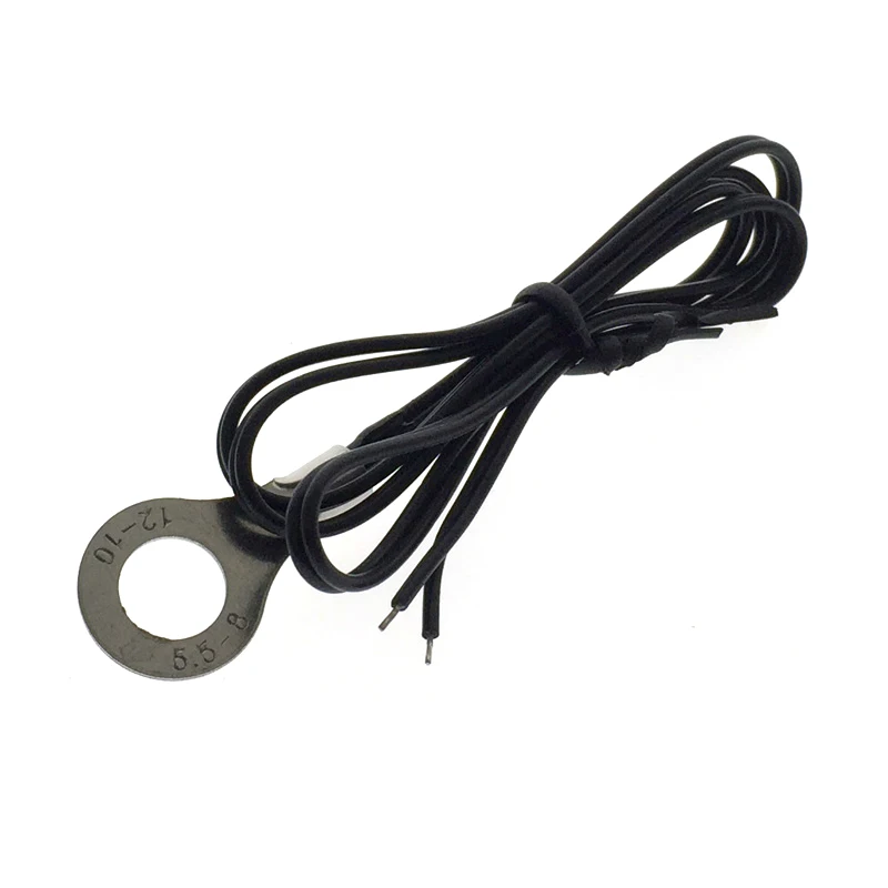 10k Resistance B Value 3950 NTC Thermistor Sensor Surface Fixed Temperature Probe Aperture 8MM Error 1%  L=50CM Tin 3MM