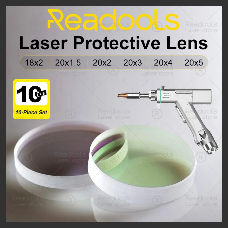 

Защитная линза для лазерной сварки 18x2 20x1,5 20x2 20x3 20x4 20x5 Линза для лазерной сварки Qilin WSX SUP 21ST 23ST Лазерный сварочный пистолет