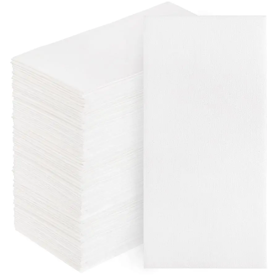 

200 PCS White Napkins Disposable Hand Towels, Soft and Absorbent Linen Feel Dinner Napkins, Napkins Everyday, Elegant Decorative