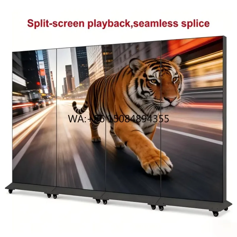 Guangdong Factory Direct Floor Stand Totem LED Display IP65 800CD/ Brightness Foldable Design for Indoor/Outdoor 3-Year
