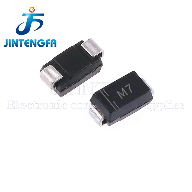 100PCS 1N4007 IN4007 4007 1N4007W 1N4007WS DO-41 M7 SMA DO214-AC SOD123FL SOD323 1A 1000V DIP SMD gleichrichter Diode A7 T7 D7 – Detail 7