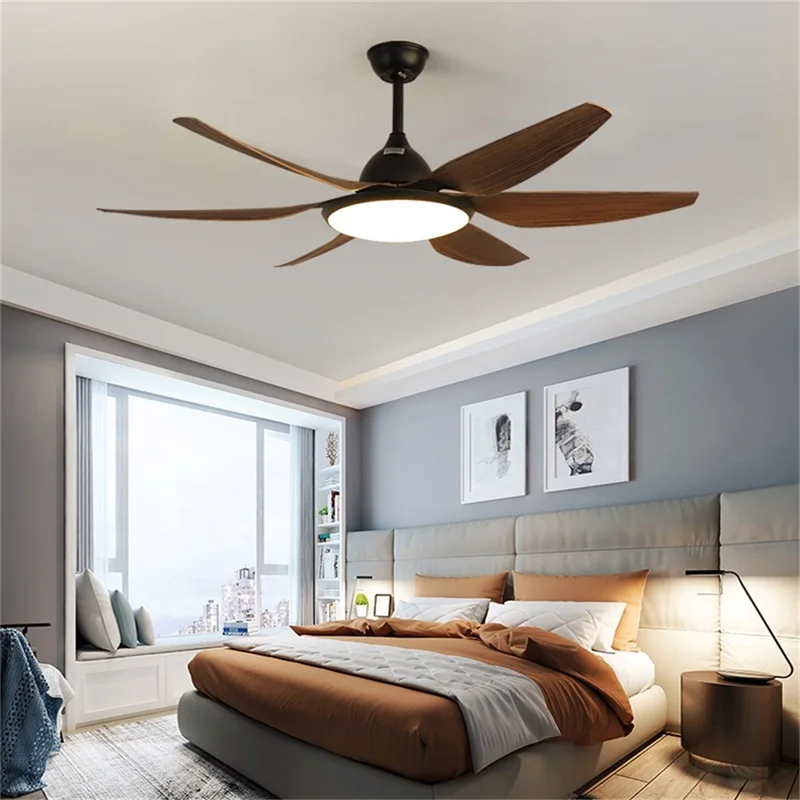 Debby klassisches Holz 56 "Decken ventilator Licht mit Fernbedienung LED-Lampe für zu Hause Esszimmer Wohnzimmer