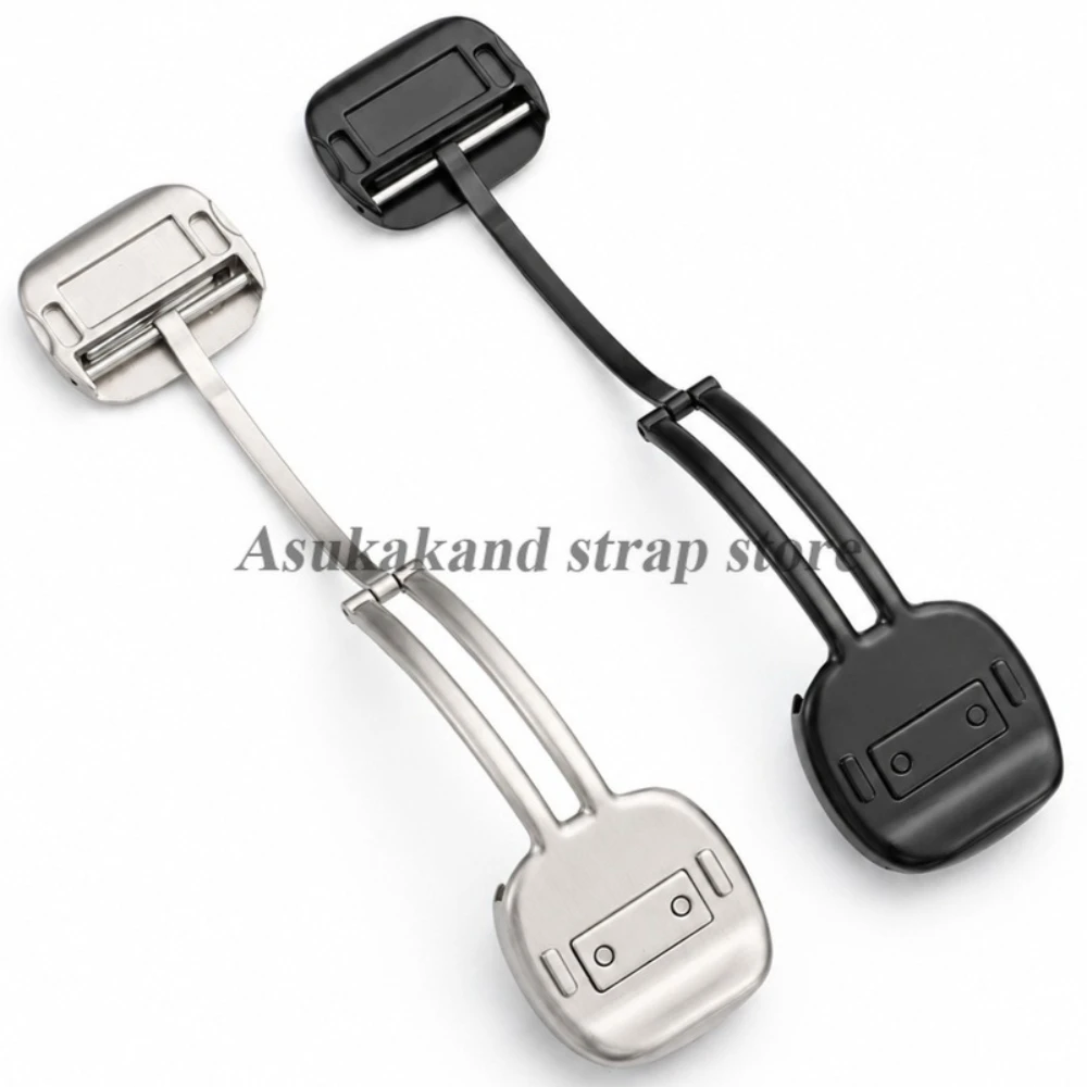 18mm 20mm Magnetic Metal Zinc Alloy Strap Buckle for Ultra Watch Smart Replacement Fold Buckle Metal Watch Button Accessories
