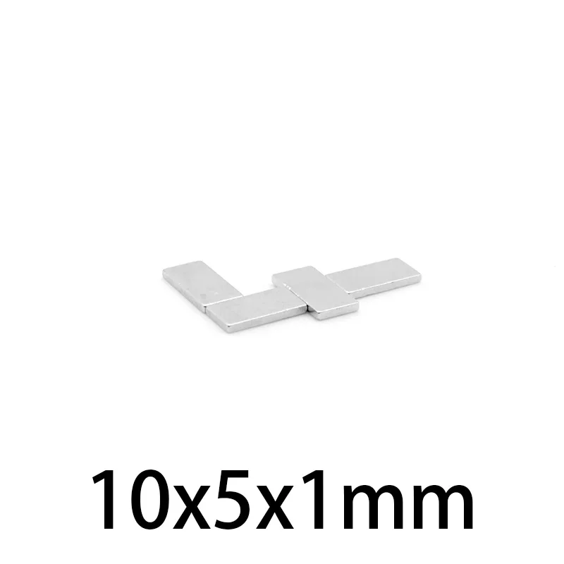 10x5x1 مللي متر سمك مغناطيس مستطيل صغير 10x5x1 كتلة مغناطيس أو الثلاجة ، DIY بها بنفسك ، بناء ، علمي ، حرفية ، تعليم 10*5*1