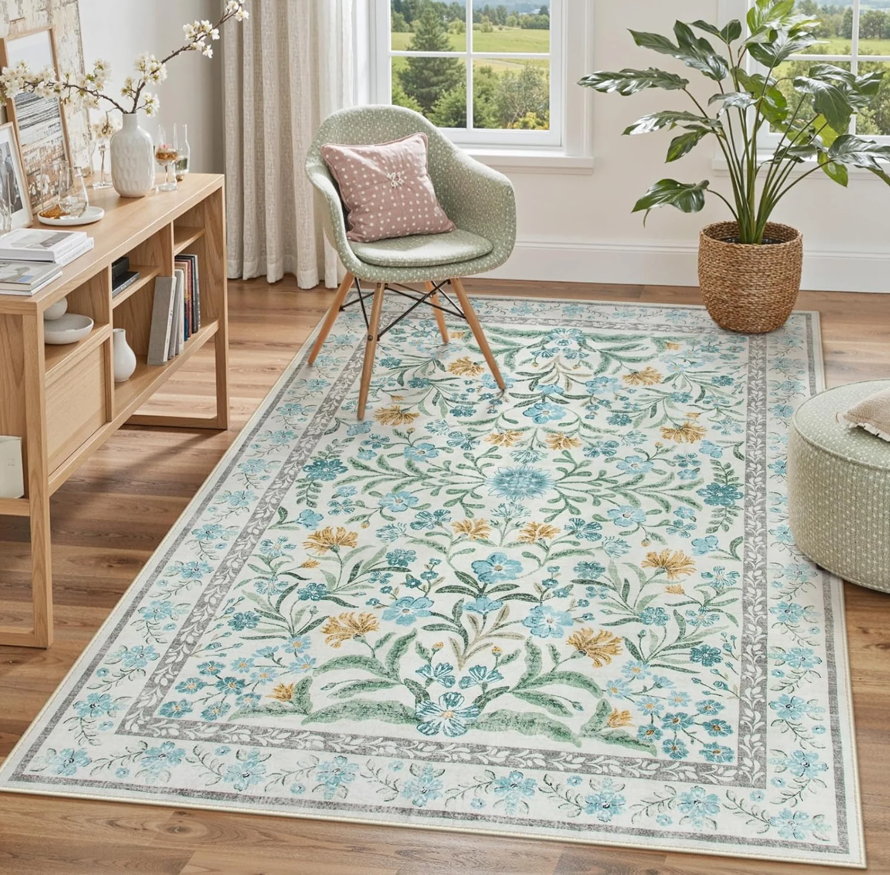 

Vintage Black Cat Oriental Rug Decorative Art Deco Area Carpet for Living Room Home Office Décor Soft Non Slip Floor Mat