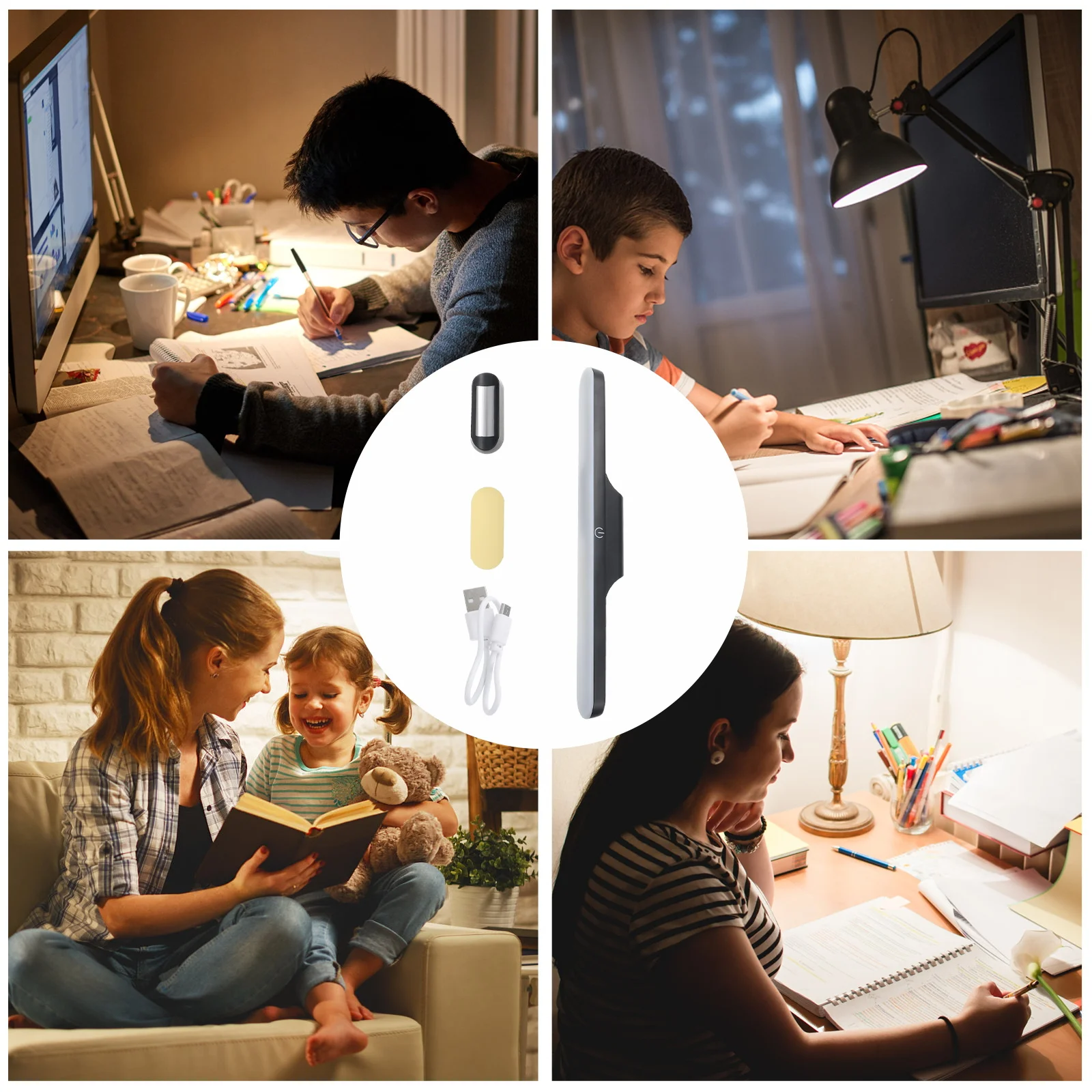 

Led Eye-Protecting Desk Lamp Magnetic Light Long Life Study Lamp For Student Reading Night Light Practical Home