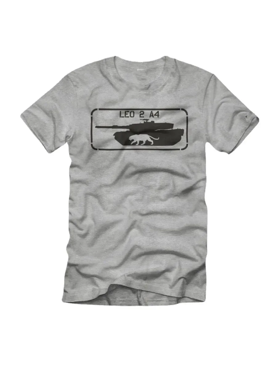 Leo 2 A4 Kampfpanzer Panzer Bundeswehr Abwehr KFOR ISAF T-Shirt. Summer Cotton Short Sleeve O-Neck Mens T Shirt New S-3XL