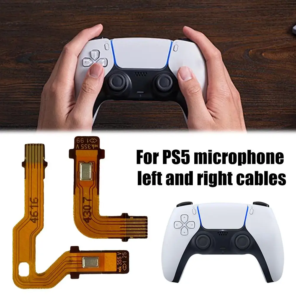 

1 пара/1 шт. сменный гибкий кабель для микрофона 1,0 2,0 3,0 для ручки PS5, внутренний ленточный кабель для микрофона для контроллера PS5 V1 V2 V3 Y9O7