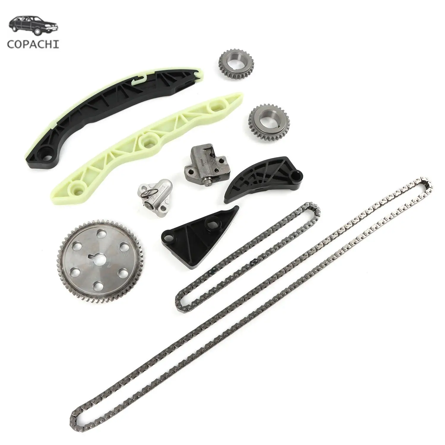 1set G4KC Engine Timing Chain Kit 24350-25000 24370-2G000 For 2006-2013 Hyundai Kia Sonata Optima Rondo 2.4L DOHC Car  Parts