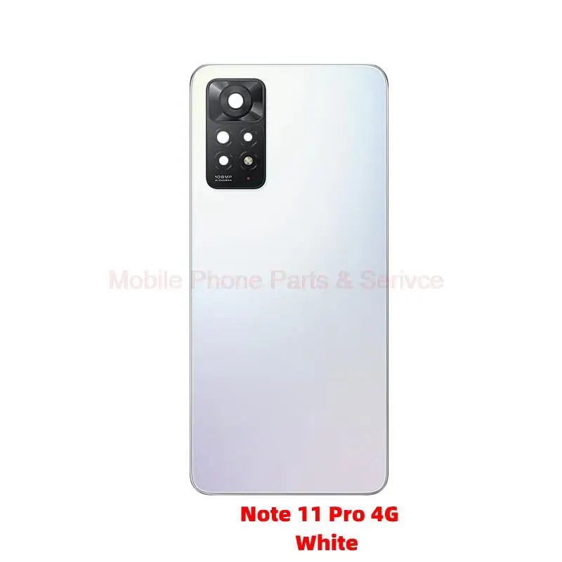 For Xiaomi Redmi Note 11 Pro 4G/5G  Back Battery Cover Housing Door rear Cover Chassis With  Camera Lens  Phone Parts