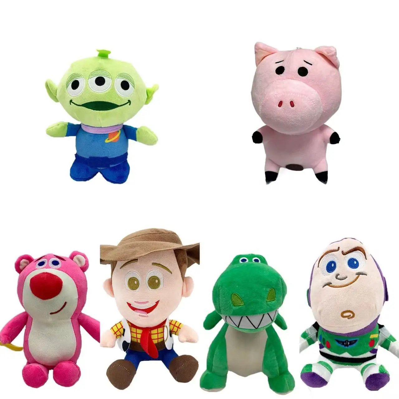 Disney Toy Story Alien Lindo Peluche Kawaii de Tres Ojos, Colgante para Mochila Escolar, Llavero, Juguete de Peluche, Regalo de Cumpleaños
