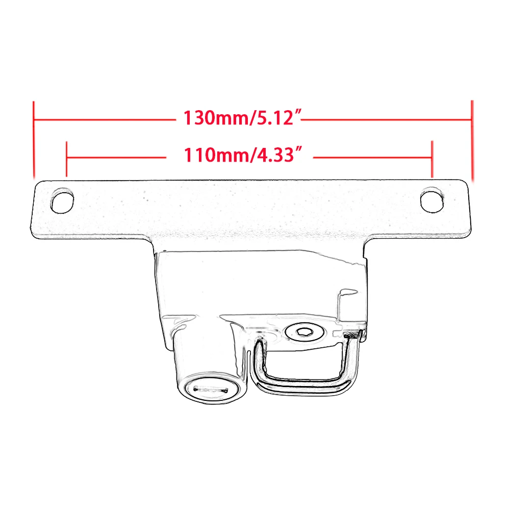 Kit de bloqueo de casco de motocicleta para BMW Rnine T R9t Ninet, cascos de seguridad antirrobo, a prueba de óxido, accesorios de aluminio para el lado derecho