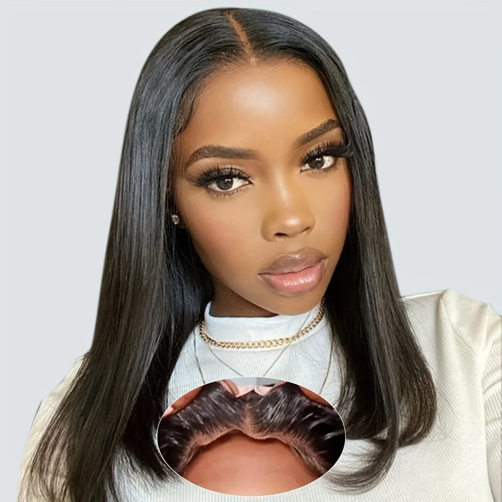 30 34 40 بوصة 13x6 HD شفافة العظام مستقيم الدانتيل الباروكات الأمامية 5x5 غلويليس ارتداء والذهاب باروكة من شعر طبيعي 200 الكثافة للنساء