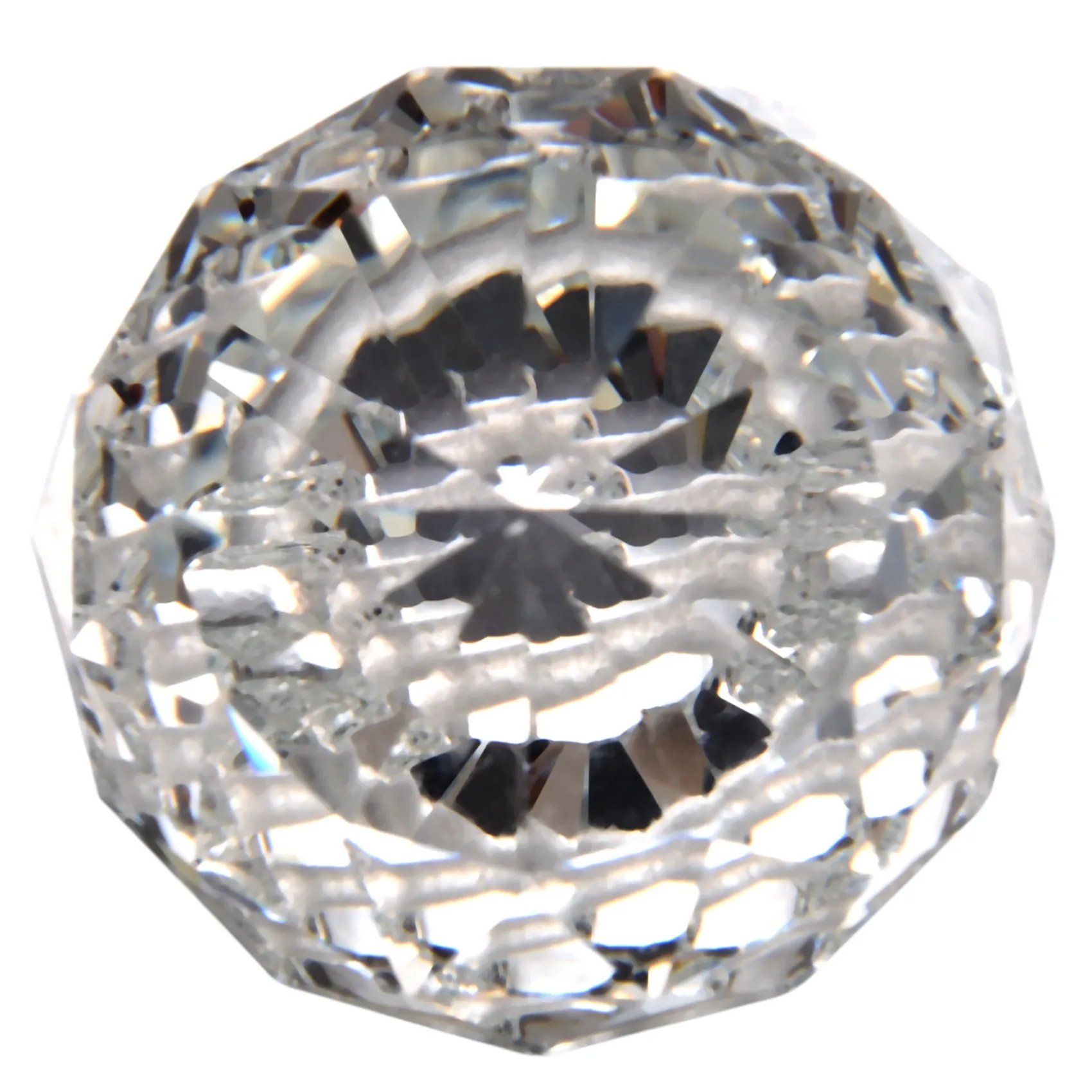 AFOURT-3X 40MM Feng Shui Facettierte Dekorative Kristallanhängerkugel (Transparent) – Detail 1
