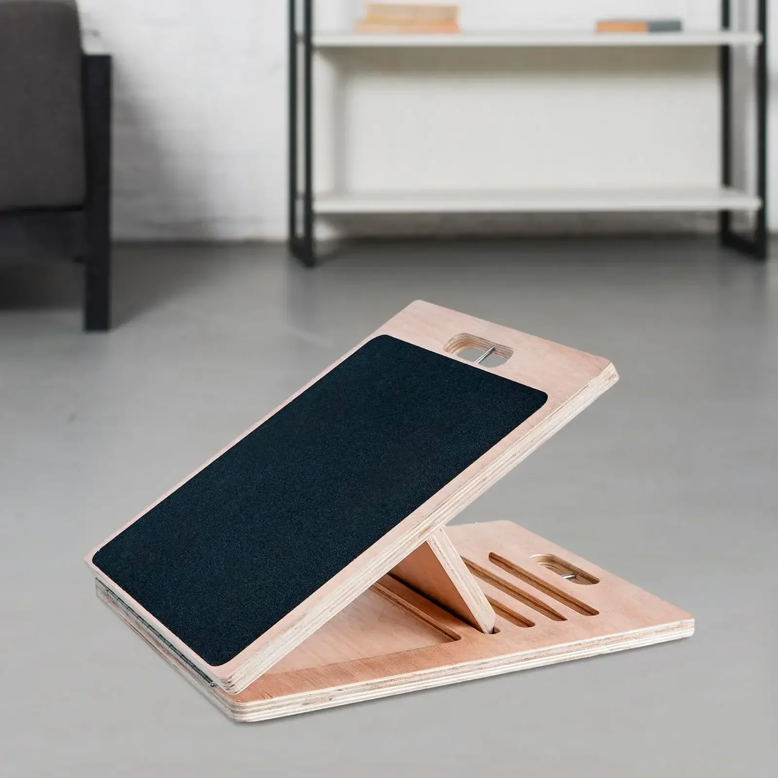 -Slant Board,Calf Stretcher Incline Board,Adjustable Wooden Professional Portable Calf Stretch Board For Yoga Sports Home Gym