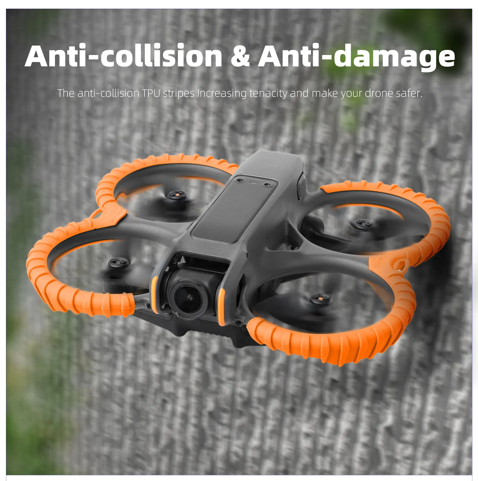 Sunnylife Propeller Guard for DJI Avata 2 Anti-collision Bumpers Protection Guard Ring Protectors Drone Top Cover Shell Parts