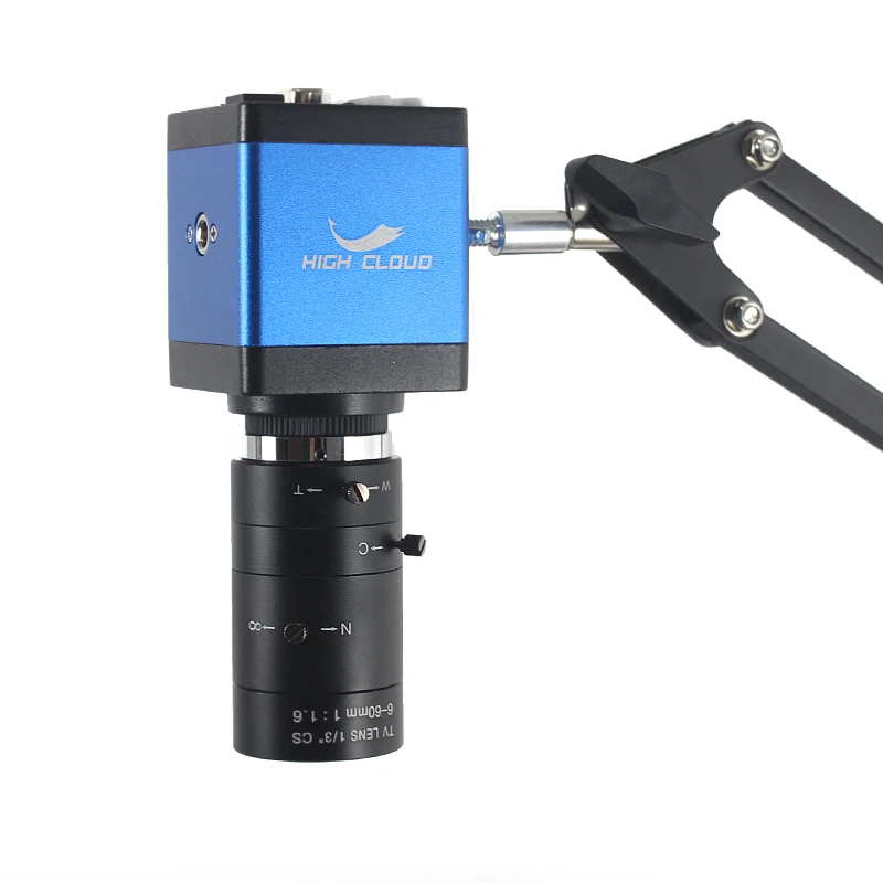 1080P VGA HDMI Video Microscope Camera 6-60mm Big Visual Fixed Focus Zoom Lens For PCB Phone Repair For PCB SMD Repair Tools