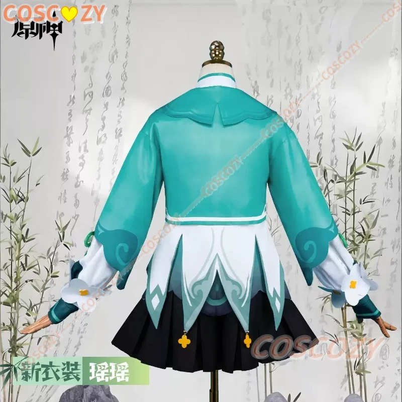 Genshin Impact Cosplay Yao Yao Cosplay Costume Wig Lantern Rite RAINLIT BAMBOO REVERIE Kawaii Chinese Styles Dress Christmas - view 3