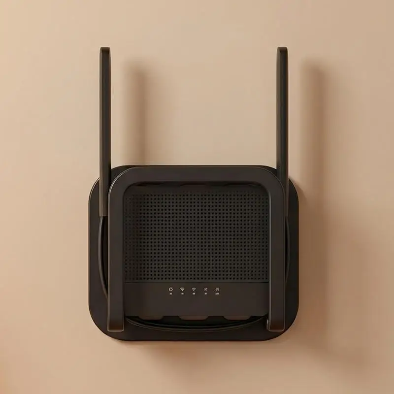Wandhalterung für WLAN-Router, ohne Bohren, einfache Installation, platzsparendes Design für die Organisation im Heimbüro. – Detail 3
