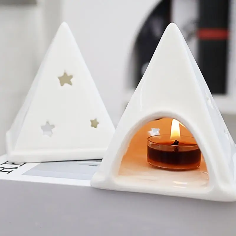 เชิงเทียนคริสต์มาสน่ารักเชิงเทียน Tealight ตกแต่งตารางกลางน่ารักตาราง Centerpiece ตกแต่ง Votive เทียน