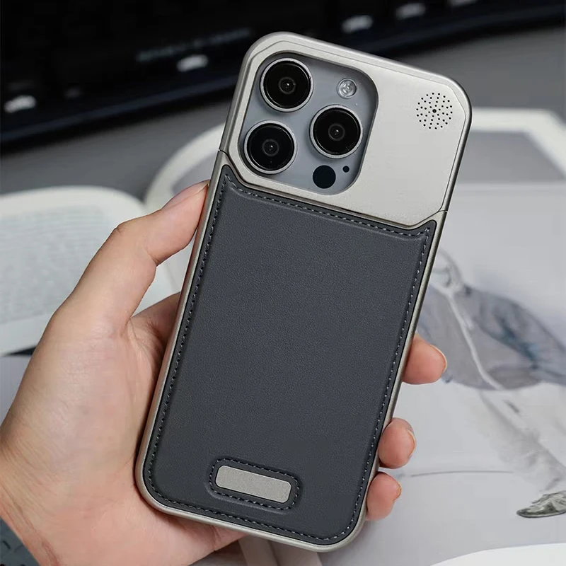 

Роскошный кожаный чехол для телефона без рамки для iPhone 17, 15, 14, 16, Pro Max 17 Pro, рассеивание тепла, ароматерапия, магнитный чехол с защитой от падения