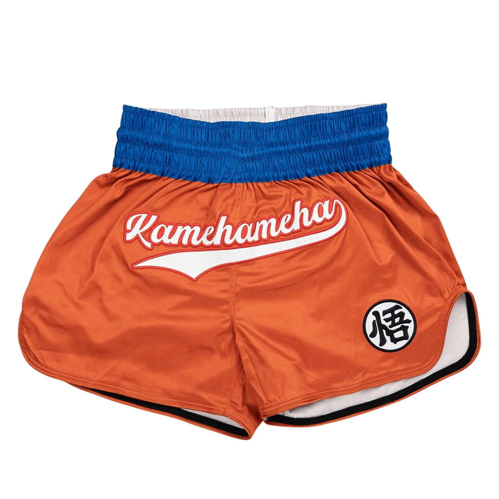 

Шорты для тайского бокса Kamehameha, мужские шорты для боя в восьмиугольной клетке Dragon Ball, дышащие, быстросохнущие, спортивные шорты большого размера