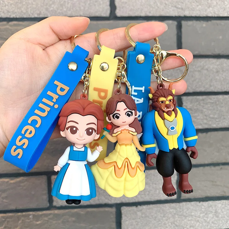 

Брелки «Красавица и чудовище» Белль, принцесса и принц, кукла, подвески, автомобильные брелки, сумка, подвеска, фигурка, очаровательная сумка, аксессуар, подарок