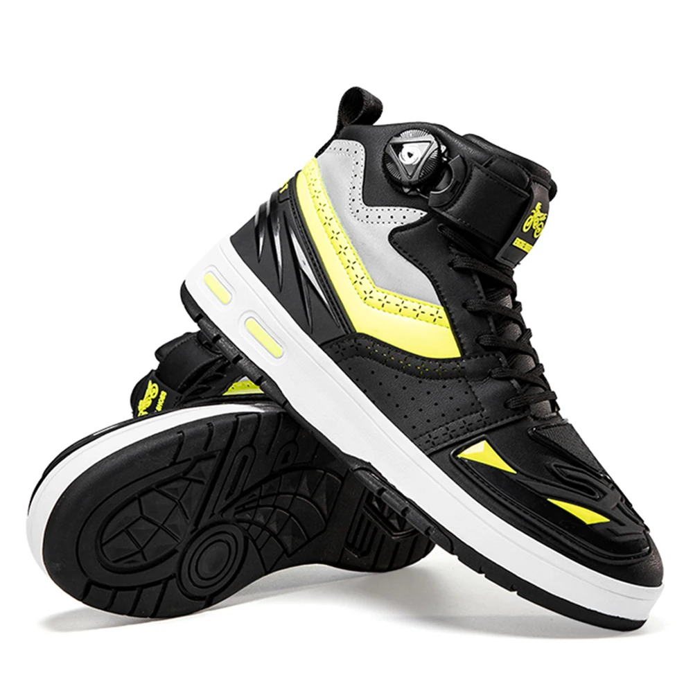 

Botas Para Hombre Men's Motorcycle Boots Motorcycle Shoes Wear-resistant Racing Shoes Breathable Botas Para Motociclista Hombre